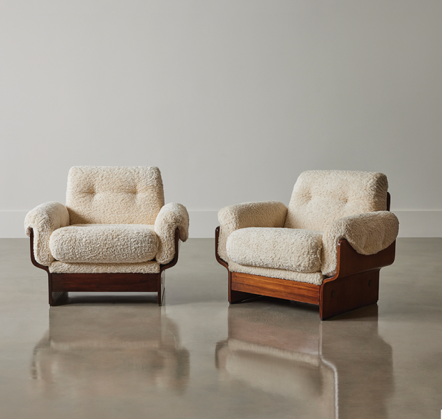 Pair of Sergio Chairs by Osvaldo Borsani