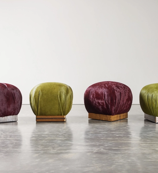 Sprung Pouffe by COUP STUDIO x Damian Jones