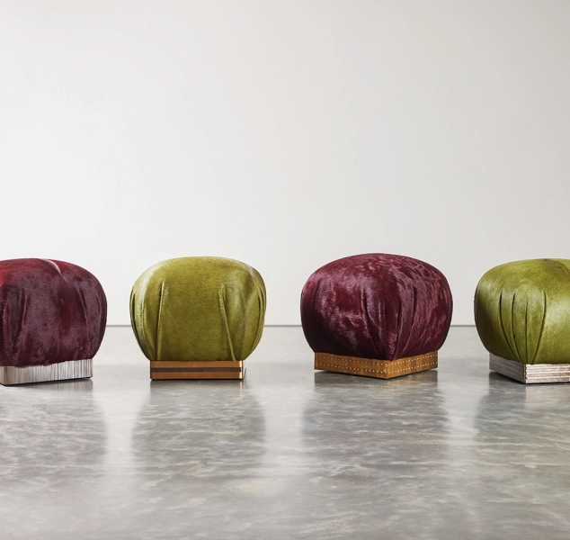 Sprung Pouffe by COUP STUDIO x Damian Jones