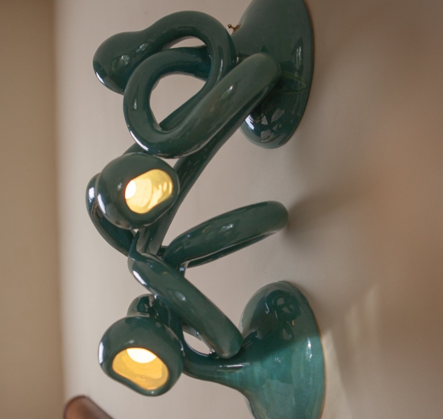 Squiggle Sconce by Daniel Shapiro