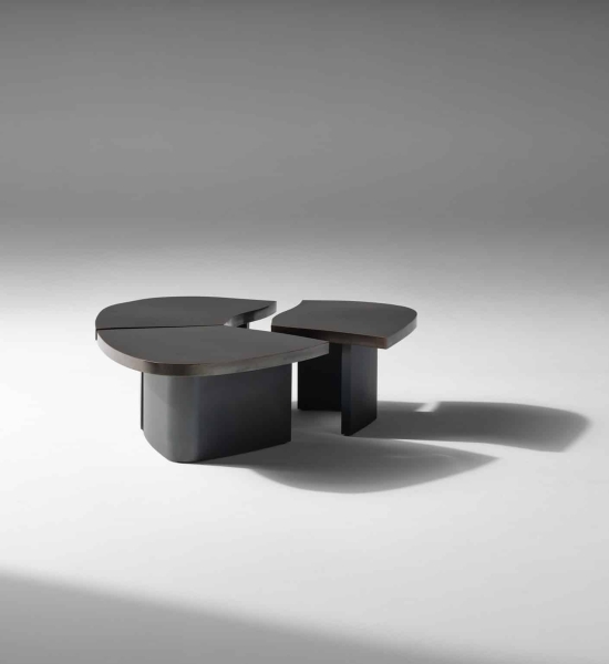 Trefle (Clover) Tables in Anthracite Bronze by Douglas Fanning