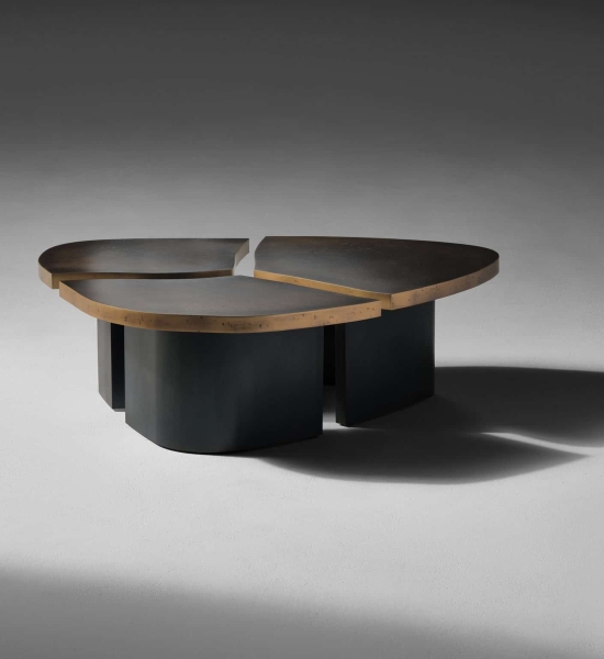 Trefle (Clover) Tables in Medium Bronze by Douglas Fanning