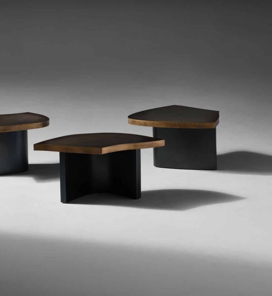 Trefle (Clover) Tables in Medium Bronze by Douglas Fanning