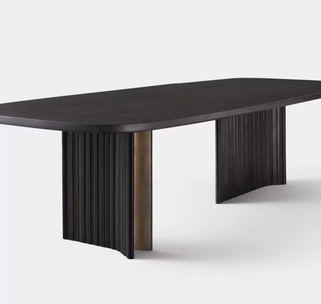 Tributary Dining Table by Refractory
