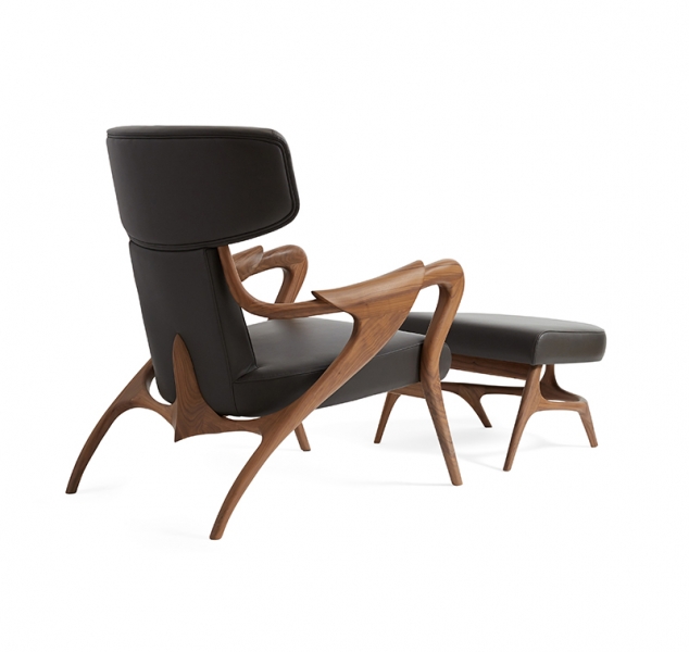 Isadora Lounge Chair & Pouf by Agrippa