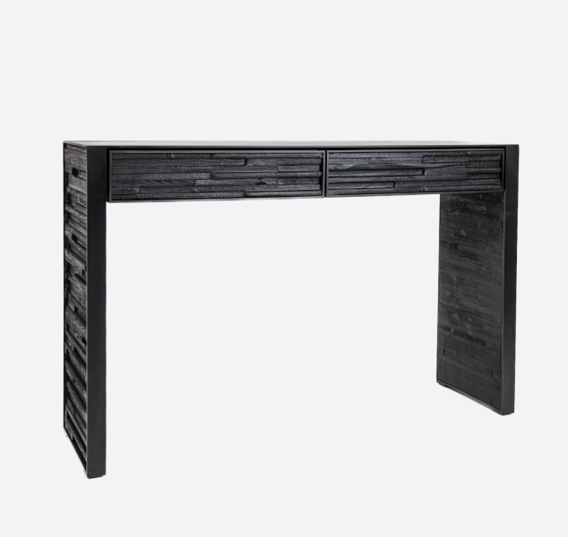 Charred Wood Console by J Liston Design