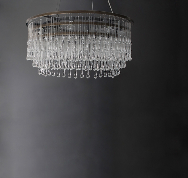 Light Drizzle Chandelier, Round by OCHRE