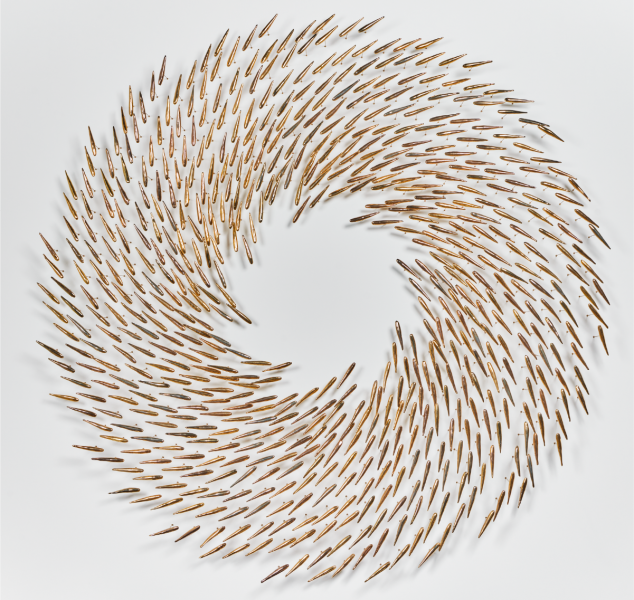 Ceramic Fish Installation – 590 by Kalliopi Lydaki